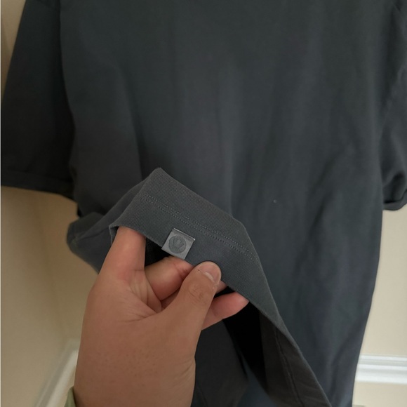 Men’s Lululemon Size Large Heavyweight Cotton Gray Jersey T-Shirt Graphic Cotton - Picture 6 of 8